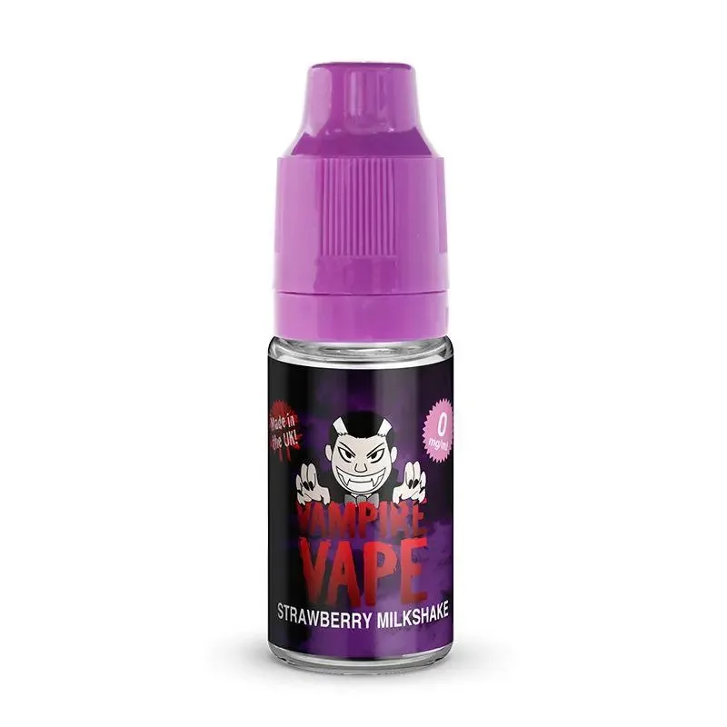 Strawberry Milkshake Freebase Vape Juice 10ml | Vampire Vape - Image 2