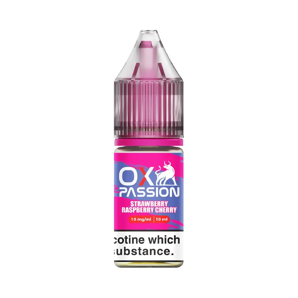 Strawberry Raspberry Cherry OX Passion 10ml Nic Salt by Oxva