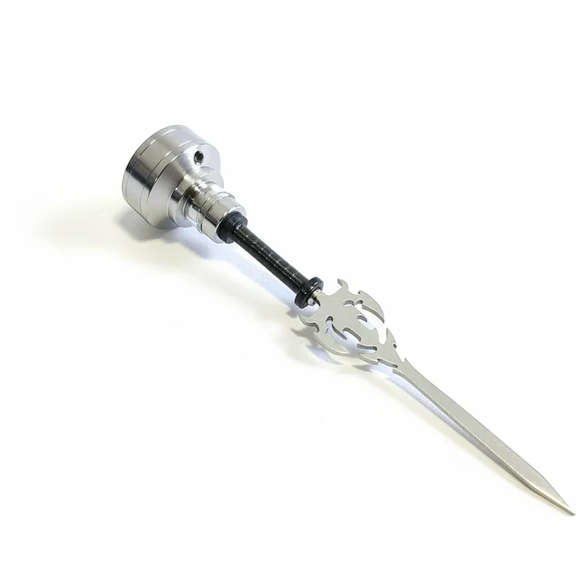 Titanium Blazing Sword Dabber W/ One Hole Carb Cap