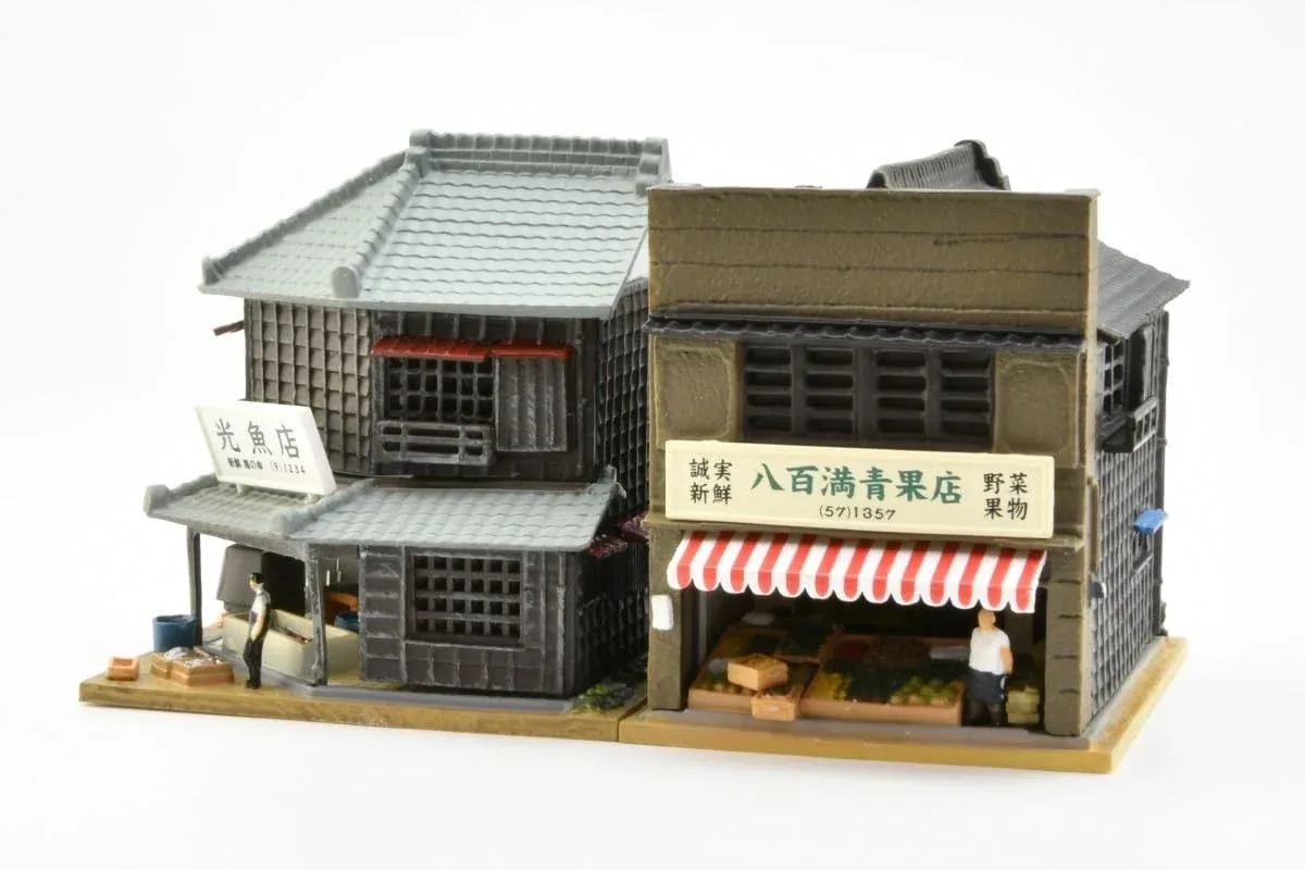 Tomytec Building Collection Kenkore 191 Fishmonger Greengrocer Diorama Supplies - Image 2