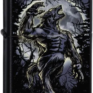 Zippo Lighter - Wolf Howling at the Moon